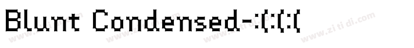 Blunt Condensed字体转换